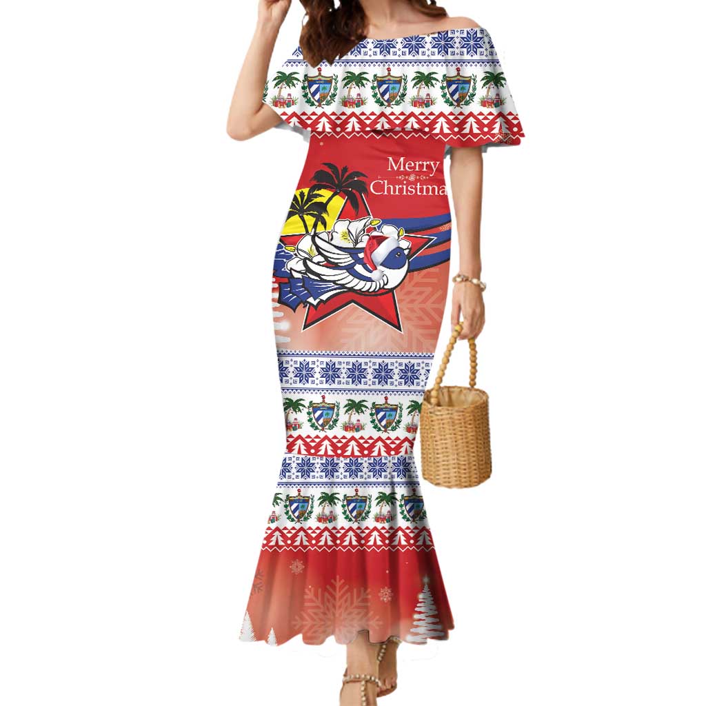 Cuba Cuban Trogon Christmas Mermaid Dress Patria o Muerte Venceremos - Wonder Print Shop