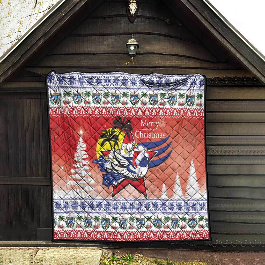 Cuba Cuban Trogon Christmas Quilt Patria o Muerte Venceremos - Wonder Print Shop