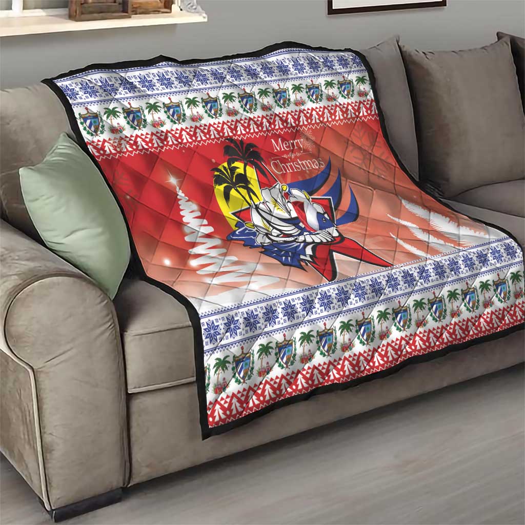 Cuba Cuban Trogon Christmas Quilt Patria o Muerte Venceremos - Wonder Print Shop