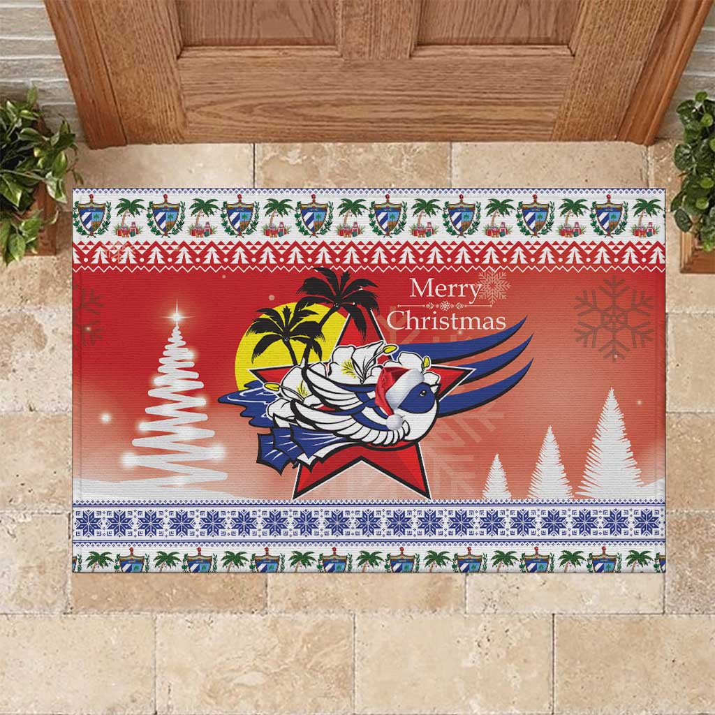Cuba Cuban Trogon Christmas Rubber Doormat Patria o Muerte Venceremos - Wonder Print Shop