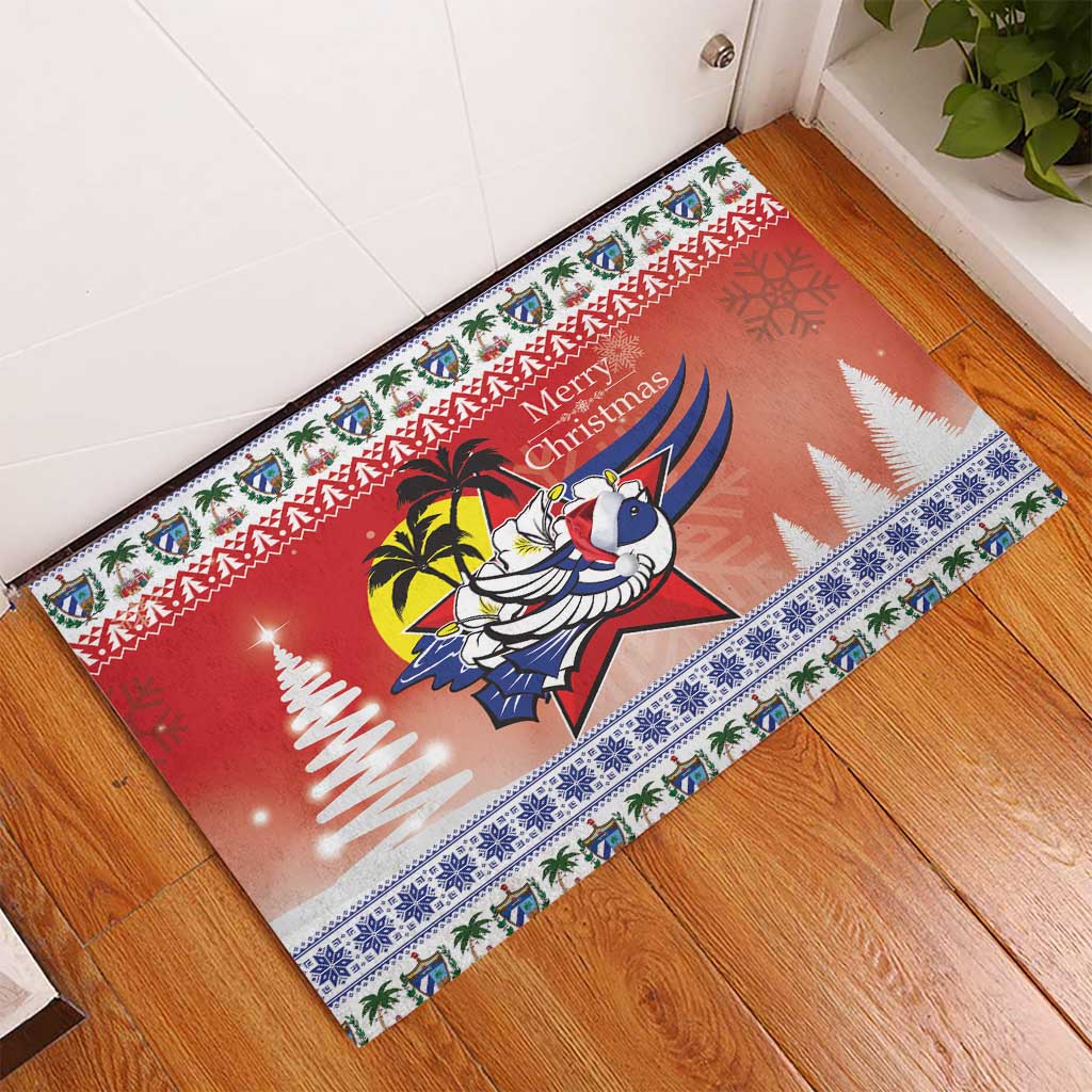 Cuba Cuban Trogon Christmas Rubber Doormat Patria o Muerte Venceremos - Wonder Print Shop