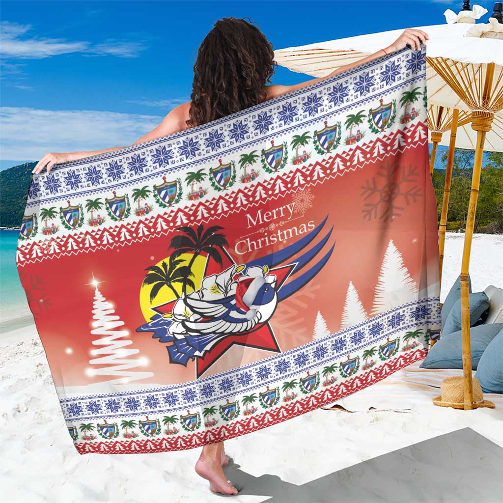 Cuba Cuban Trogon Christmas Sarong Patria o Muerte Venceremos - Wonder Print Shop