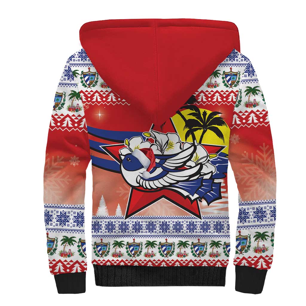 Cuba Cuban Trogon Christmas Sherpa Hoodie Patria o Muerte Venceremos - Wonder Print Shop