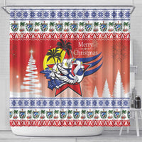 Cuba Cuban Trogon Christmas Shower Curtain Patria o Muerte Venceremos