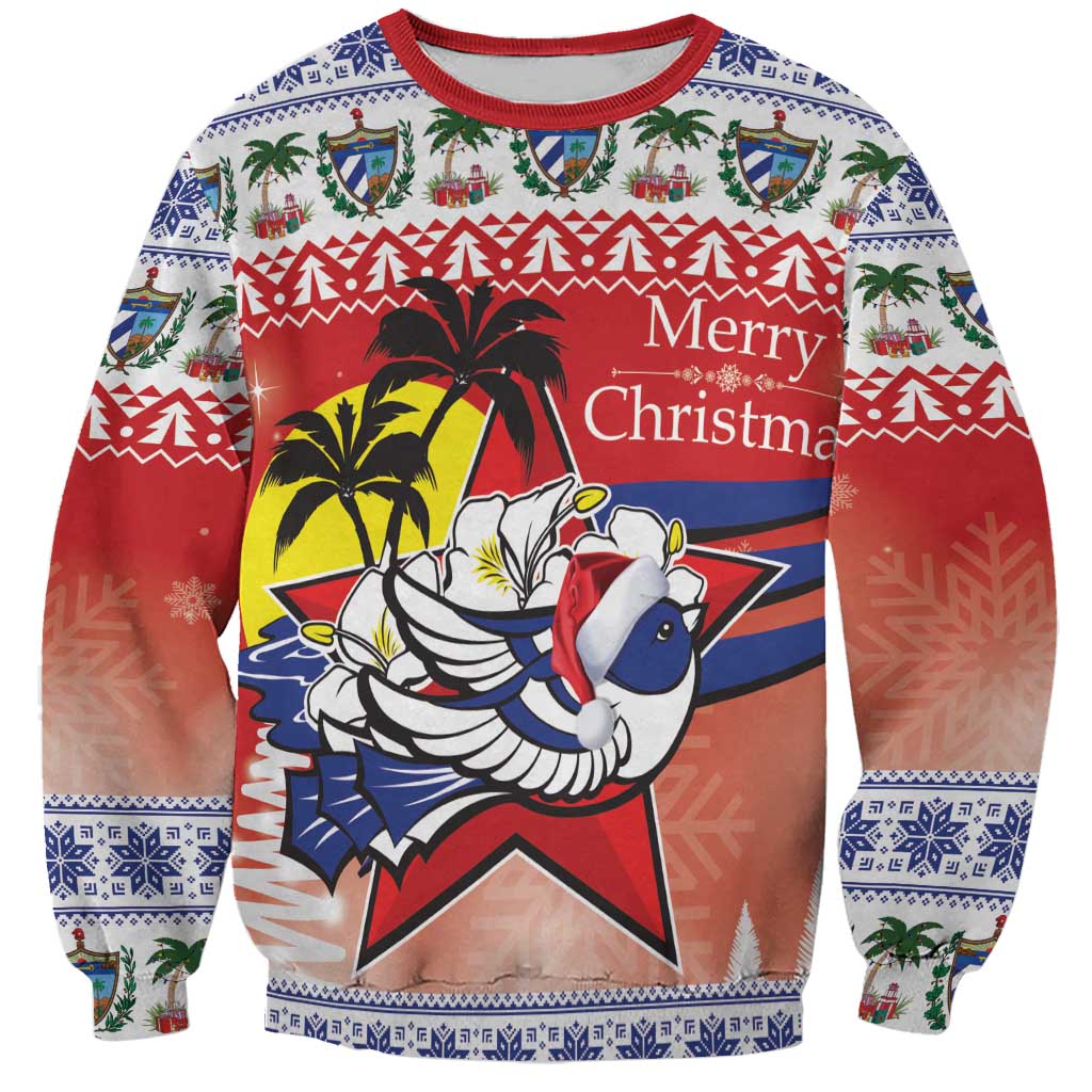 Cuba Cuban Trogon Christmas Sweatshirt Patria o Muerte Venceremos - Wonder Print Shop