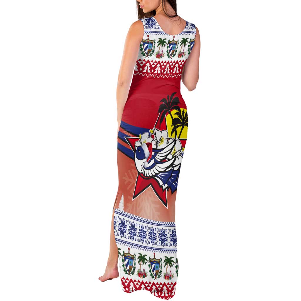 Cuba Cuban Trogon Christmas Tank Maxi Dress Patria o Muerte Venceremos - Wonder Print Shop