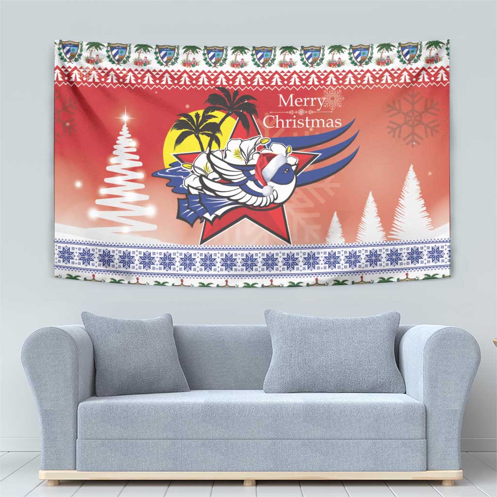 Cuba Cuban Trogon Christmas Tapestry Patria o Muerte Venceremos - Wonder Print Shop