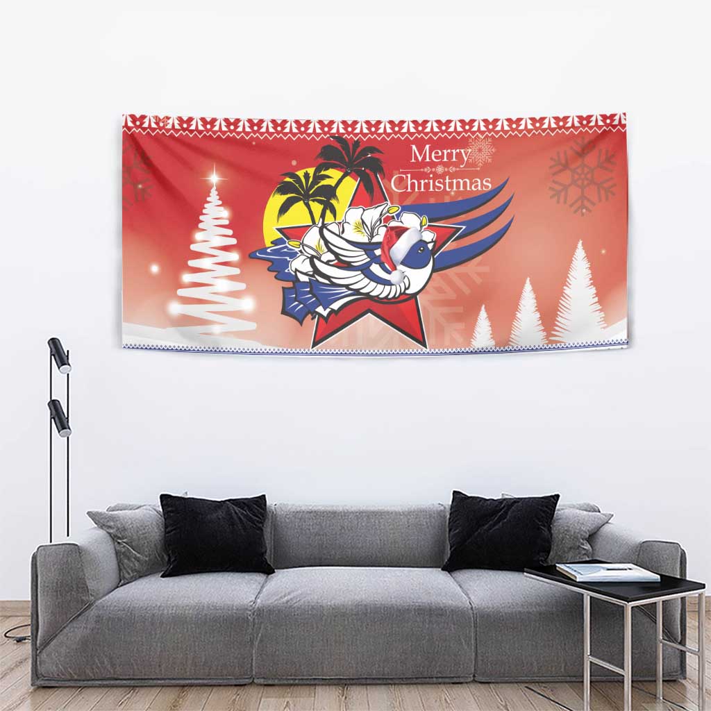 Cuba Cuban Trogon Christmas Tapestry Patria o Muerte Venceremos - Wonder Print Shop
