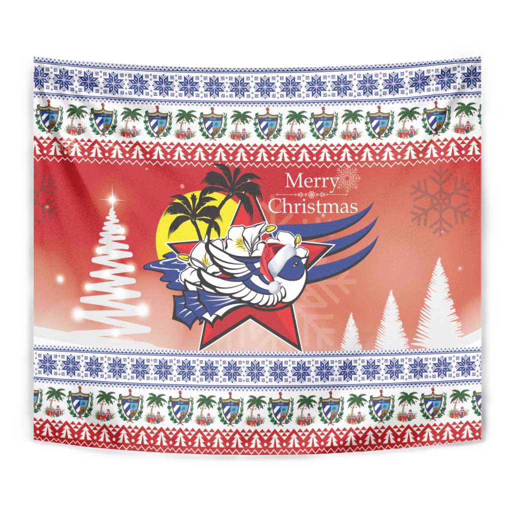 Cuba Cuban Trogon Christmas Tapestry Patria o Muerte Venceremos - Wonder Print Shop