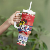 Cuba Cuban Trogon Christmas Tumbler With Handle Patria o Muerte Venceremos - Wonder Print Shop