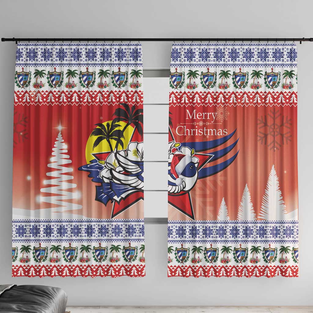 Cuba Cuban Trogon Christmas Window Curtain Patria o Muerte Venceremos - Wonder Print Shop