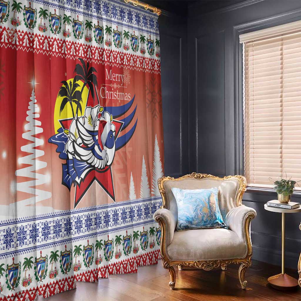 Cuba Cuban Trogon Christmas Window Curtain Patria o Muerte Venceremos - Wonder Print Shop