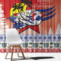 Cuba Cuban Trogon Christmas Window Curtain Patria o Muerte Venceremos - Wonder Print Shop