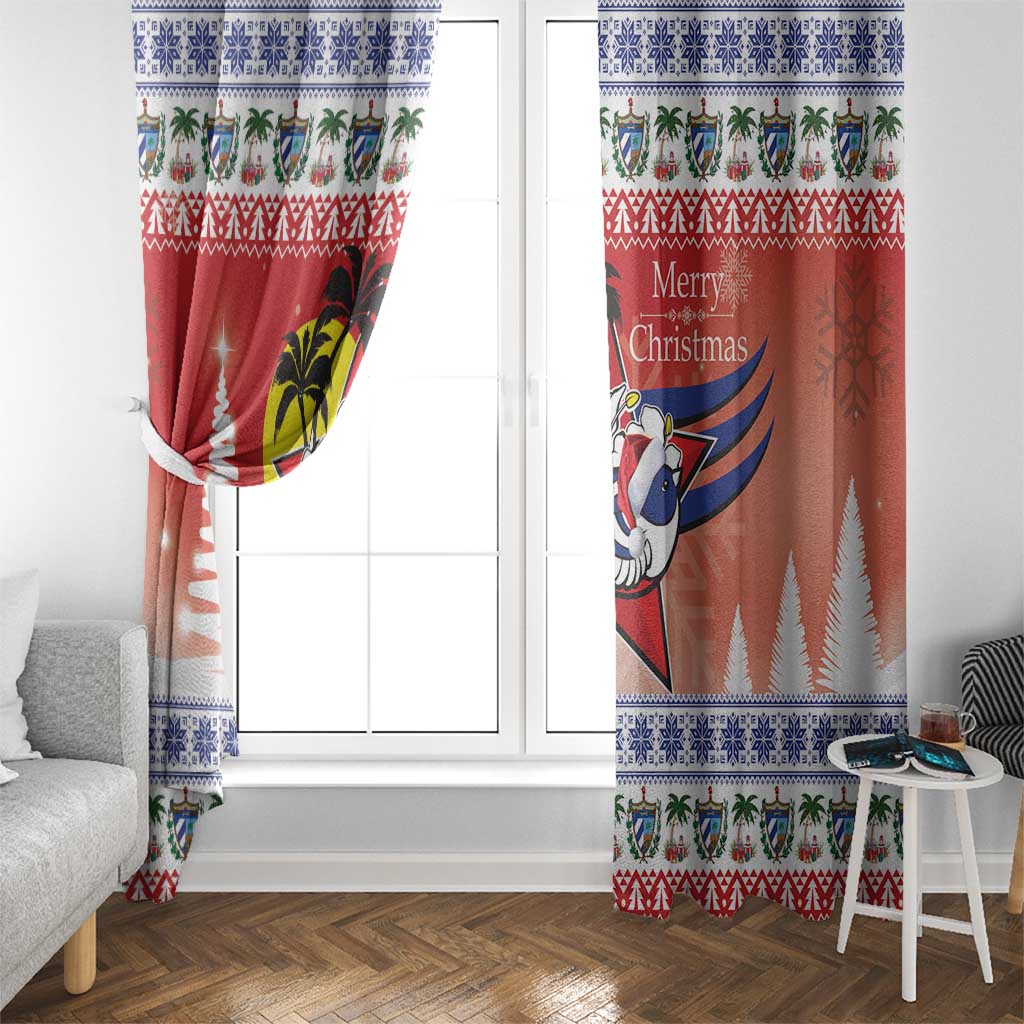 Cuba Cuban Trogon Christmas Window Curtain Patria o Muerte Venceremos - Wonder Print Shop