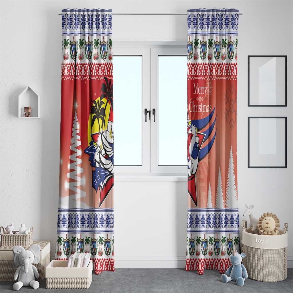 Cuba Cuban Trogon Christmas Window Curtain Patria o Muerte Venceremos - Wonder Print Shop
