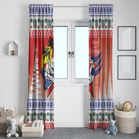 Cuba Cuban Trogon Christmas Window Curtain Patria o Muerte Venceremos - Wonder Print Shop