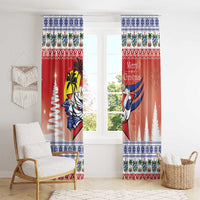 Cuba Cuban Trogon Christmas Window Curtain Patria o Muerte Venceremos - Wonder Print Shop
