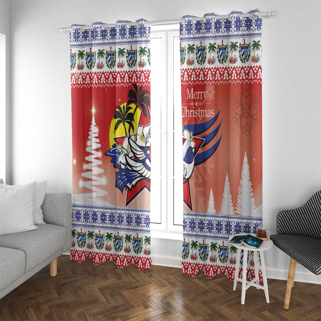 Cuba Cuban Trogon Christmas Window Curtain Patria o Muerte Venceremos - Wonder Print Shop