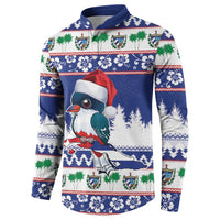 Cuba Christmas Button Sweatshirt Cuban Trogon Map With Feliz Navidad - Wonder Print Shop