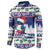 Cuba Christmas Button Sweatshirt Cuban Trogon Map With Feliz Navidad - Wonder Print Shop
