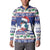 Cuba Christmas Button Sweatshirt Cuban Trogon Map With Feliz Navidad - Wonder Print Shop