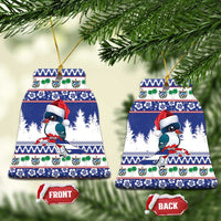 Cuba Christmas Ceramic Ornament Cuban Trogon Map With Feliz Navidad - Wonder Print Shop
