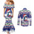 Cuba Christmas Couples Matching Mermaid Dress and Long Sleeve Button Shirt Cuban Trogon Map With Feliz Navidad