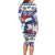 Cuba Christmas Family Matching Long Sleeve Bodycon Dress and Hawaiian Shirt Cuban Trogon Map With Feliz Navidad - Wonder Print Shop