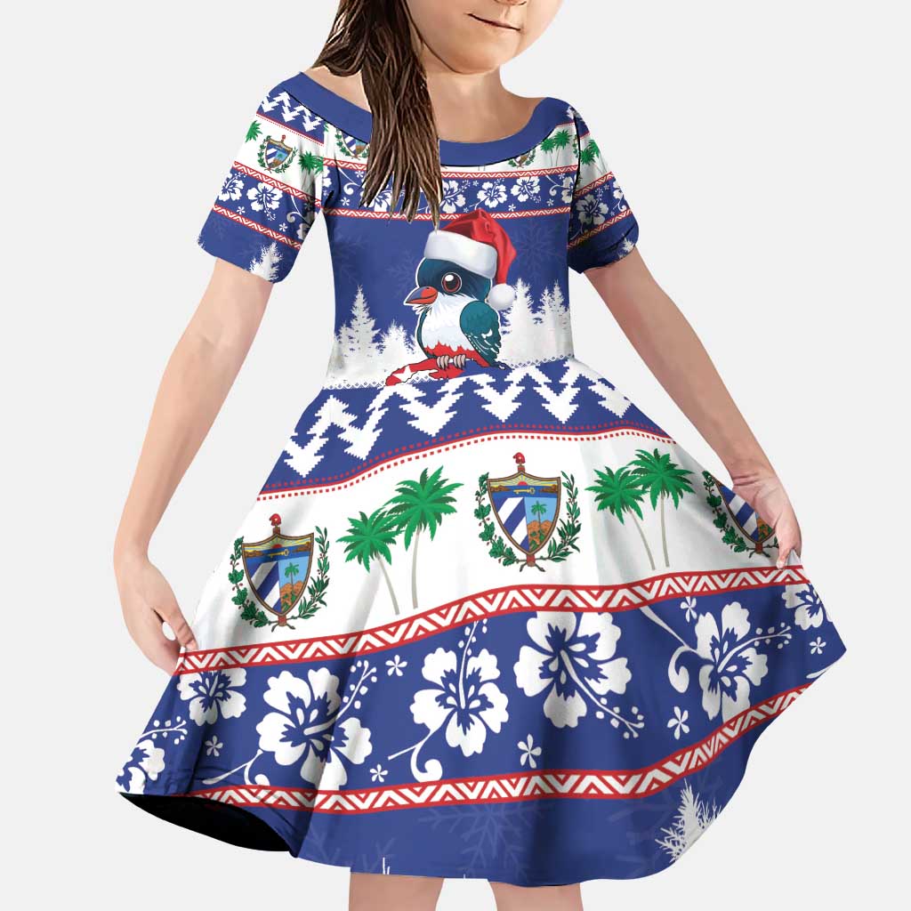 Cuba Christmas Family Matching Puletasi and Hawaiian Shirt Cuban Trogon Map With Feliz Navidad - Wonder Print Shop