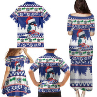 Cuba Christmas Family Matching Puletasi and Hawaiian Shirt Cuban Trogon Map With Feliz Navidad - Wonder Print Shop