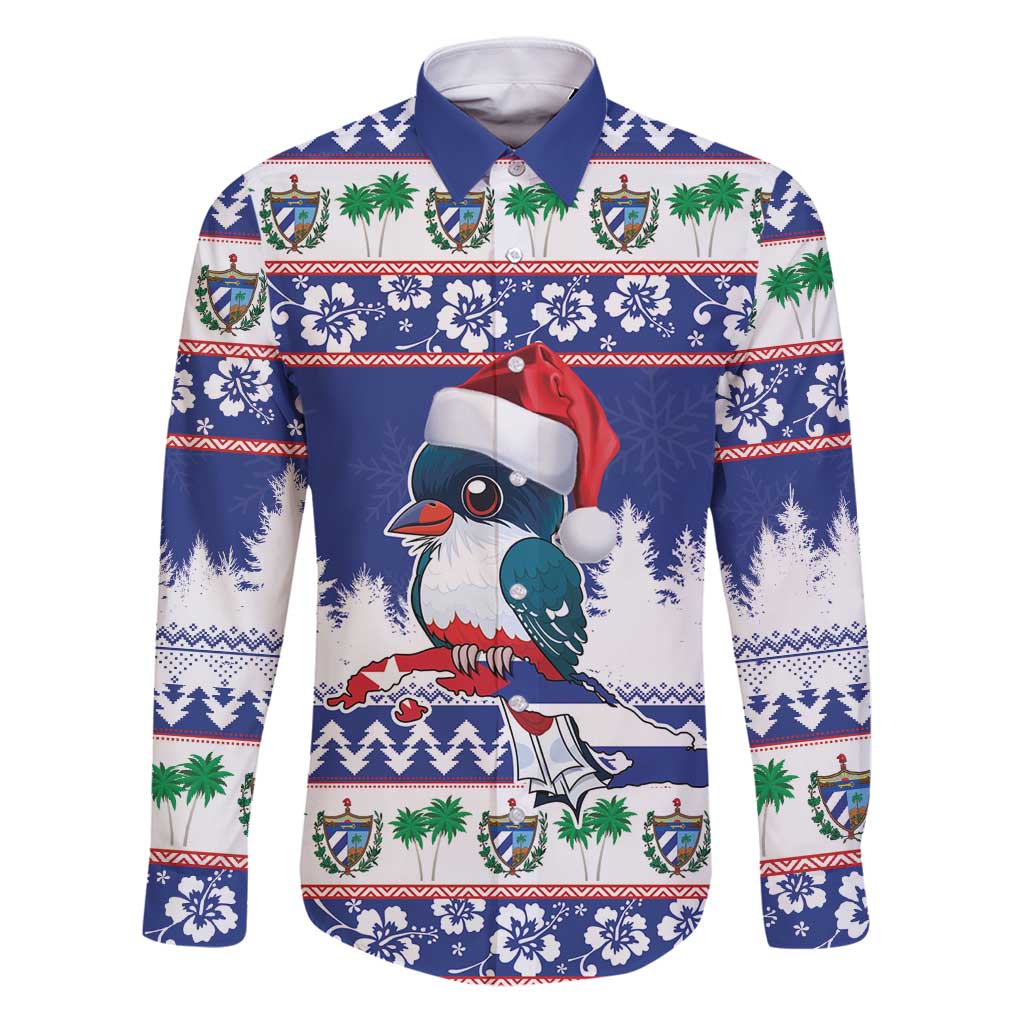 Cuba Christmas Family Matching Puletasi and Hawaiian Shirt Cuban Trogon Map With Feliz Navidad - Wonder Print Shop