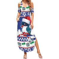 Cuba Christmas Family Matching Summer Maxi Dress and Hawaiian Shirt Cuban Trogon Map With Feliz Navidad - Wonder Print Shop