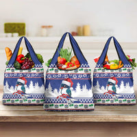 Cuba Christmas Grocery Bag Cuban Trogon Map With Feliz Navidad