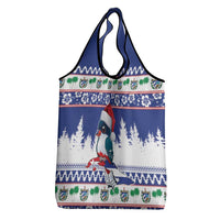 Cuba Christmas Grocery Bag Cuban Trogon Map With Feliz Navidad