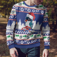 Cuba Christmas Ugly Christmas Sweater Cuban Trogon Map With Feliz Navidad - Wonder Print Shop