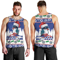 Cuba Christmas Men Tank Top Cuban Trogon Map With Feliz Navidad - Wonder Print Shop