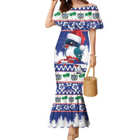 Cuba Christmas Mermaid Dress Cuban Trogon Map With Feliz Navidad - Wonder Print Shop