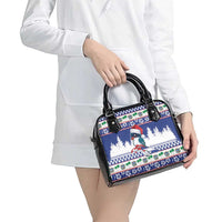 Cuba Christmas Shoulder Handbag Cuban Trogon Map With Feliz Navidad