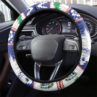 Cuba Christmas Steering Wheel Cover Cuban Trogon Map With Feliz Navidad - Wonder Print Shop