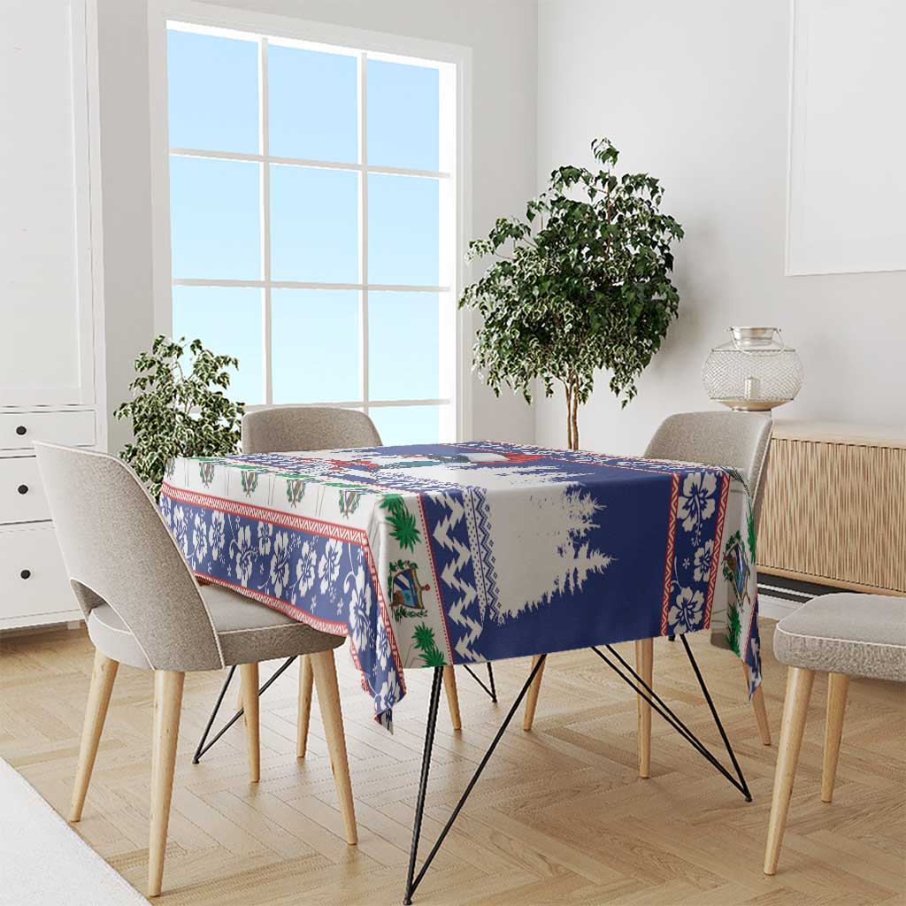 Cuba Christmas Tablecloth Cuban Trogon Map With Feliz Navidad - Wonder Print Shop