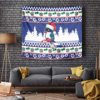 Cuba Christmas Tapestry Cuban Trogon Map With Feliz Navidad - Wonder Print Shop