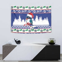 Cuba Christmas Tapestry Cuban Trogon Map With Feliz Navidad - Wonder Print Shop