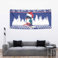 Cuba Christmas Tapestry Cuban Trogon Map With Feliz Navidad - Wonder Print Shop