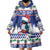 Cuba Christmas Wearable Blanket Hoodie Cuban Trogon Map With Feliz Navidad - Wonder Print Shop