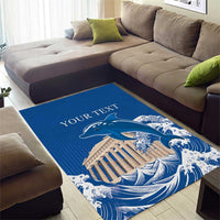 Personalized Greece Independence Day Area Rug Parthenon Eleftheria i Thanatos