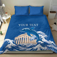 Personalized Greece Independence Day Bedding Set Parthenon Eleftheria i Thanatos