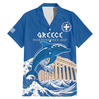 Personalized Greece Independence Day Family Matching Mermaid Dress and Hawaiian Shirt Parthenon Eleftheria i Thanatos