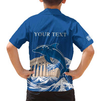 Personalized Greece Independence Day Family Matching Summer Maxi Dress and Hawaiian Shirt Parthenon Eleftheria i Thanatos