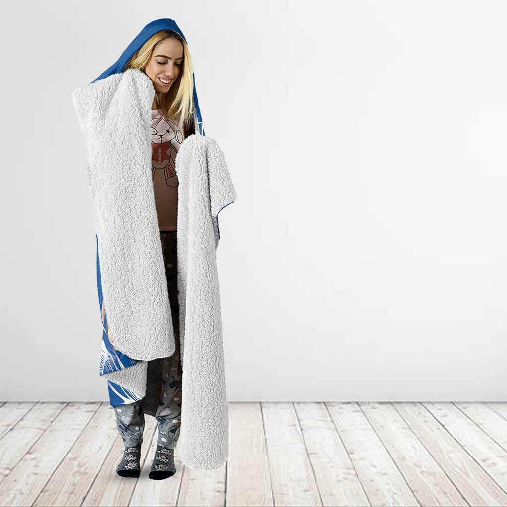 Personalized Greece Independence Day Hooded Blanket Parthenon Eleftheria i Thanatos