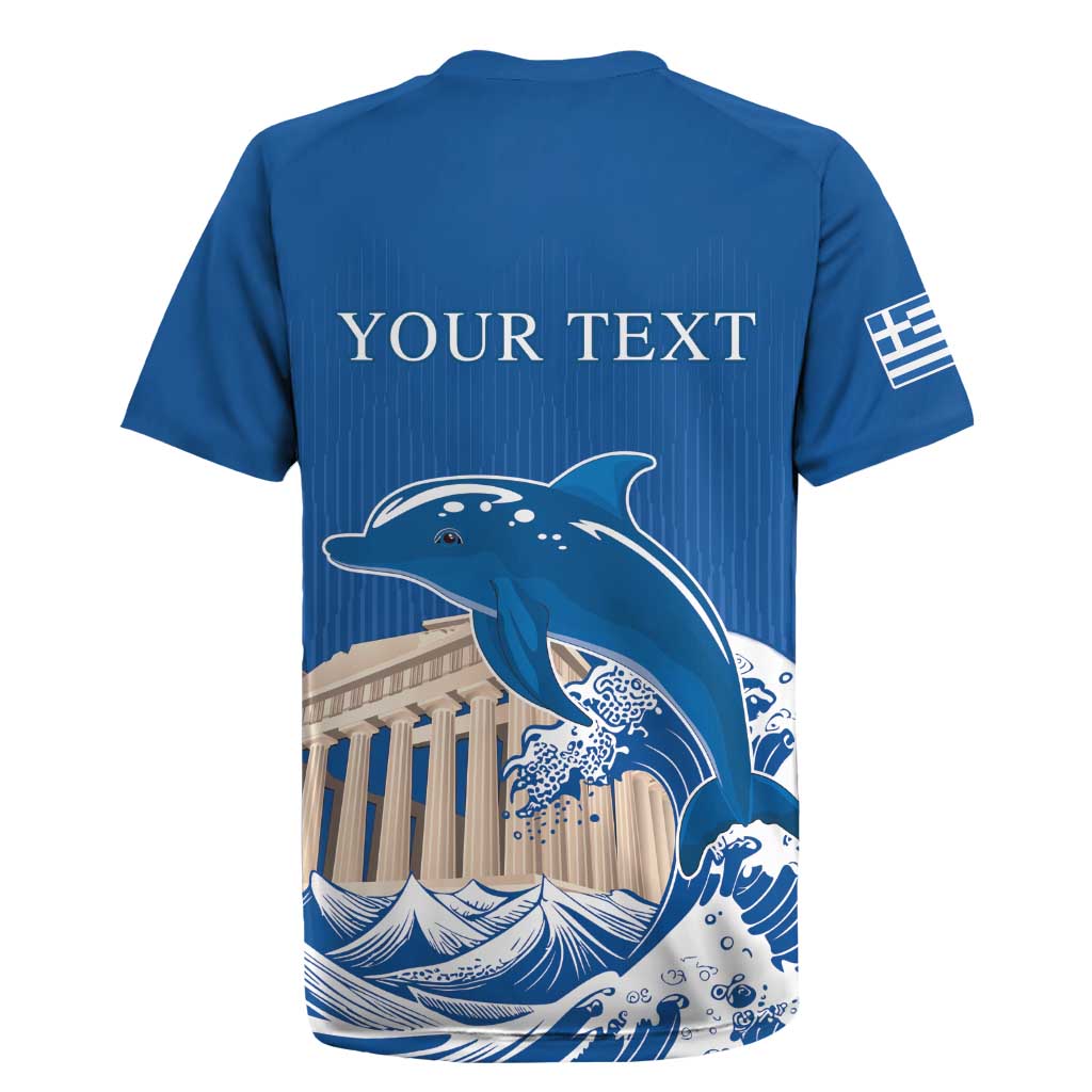 Personalized Greece Independence Day Rugby Jersey Parthenon Eleftheria i Thanatos